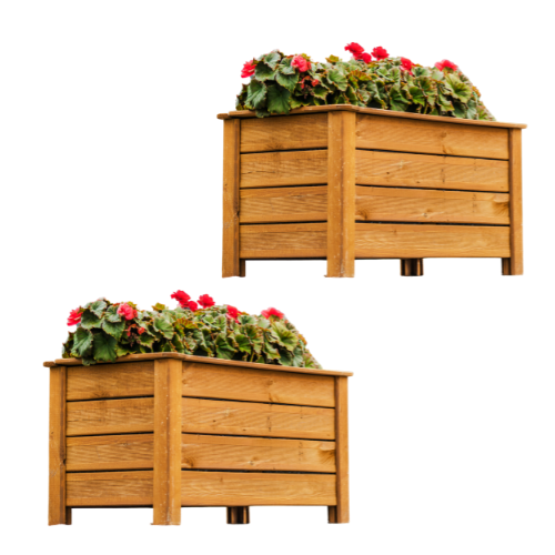 Raised planter boxes